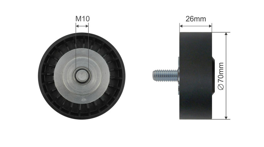 ROLA INTINZATOR CUREA TRANSMISIE, BMW 5 (E60), 5 (E61), 6 (E63), 6 (E64), 7 (E65, E66, E67), X5 (E53); SSANGYONG ACTYON I, ACTYON SPORTS I, ACTYON SPORTS II, KORANDO 2.0 d-4.8 07.01-