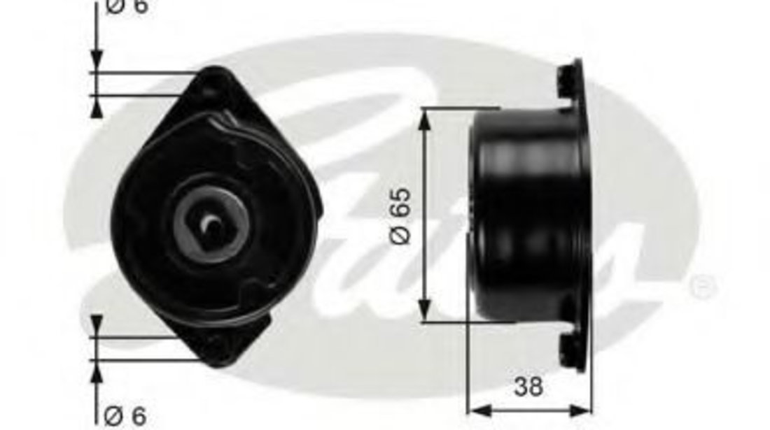 Rola intinzator,curea transmisie BMW Seria 3 (E46) (1998 - 2005) GATES T39089 piesa NOUA