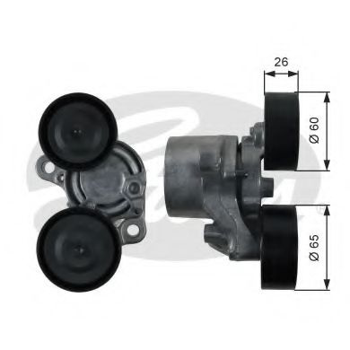 Rola intinzator,curea transmisie BMW Seria 5 Gran Turismo (F07) (2009 - 2016) GATES T39199 piesa NOUA