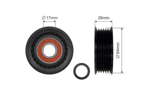 ROLA INTINZATOR CUREA TRANSMISIE, CHERY TIGGO T11 2006-2013 FORD C-MAX CEU 2015- FORD FIESTA CCN 201...