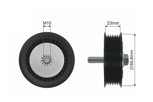 ROLA INTINZATOR CUREA TRANSMISIE, CHEVROLET MALIBU, OPEL ASTRA J, ASTRA J GTC, CASCADA, INSIGNIA A, ...