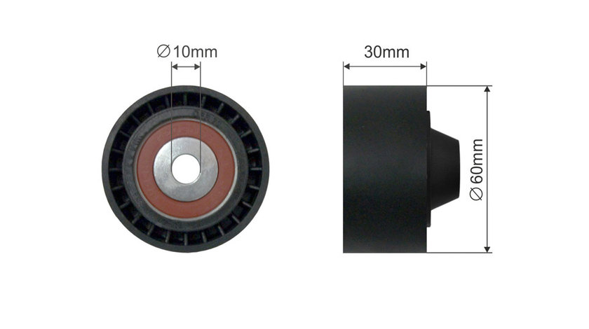 ROLA INTINZATOR CUREA TRANSMISIE, CITROEN BERLINGO, BERLINGO MULTISPACE, BERLINGO/MINIVAN, C1 II, C3 AIRCROSS II, C3 II, C3 III, C4, C4 CACTUS, C4 I 1.0-1.6LPG 06.96-