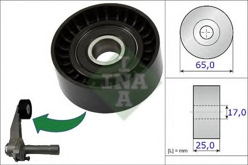 Rola intinzator,curea transmisie CITROEN C4 Cupe (LA) (2004 - 2011) INA 531 0866 10 piesa NOUA