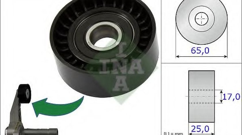 Rola intinzator,curea transmisie CITROEN C4 Cupe (LA) (2004 - 2011) INA 531 0866 10 piesa NOUA