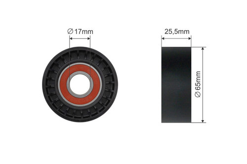 ROLA INTINZATOR CUREA TRANSMISIE, CITROEN C5 II, C5 III, C6, C8, C-CROSSER, FIAT ULYSSE, FORD GALAXY...