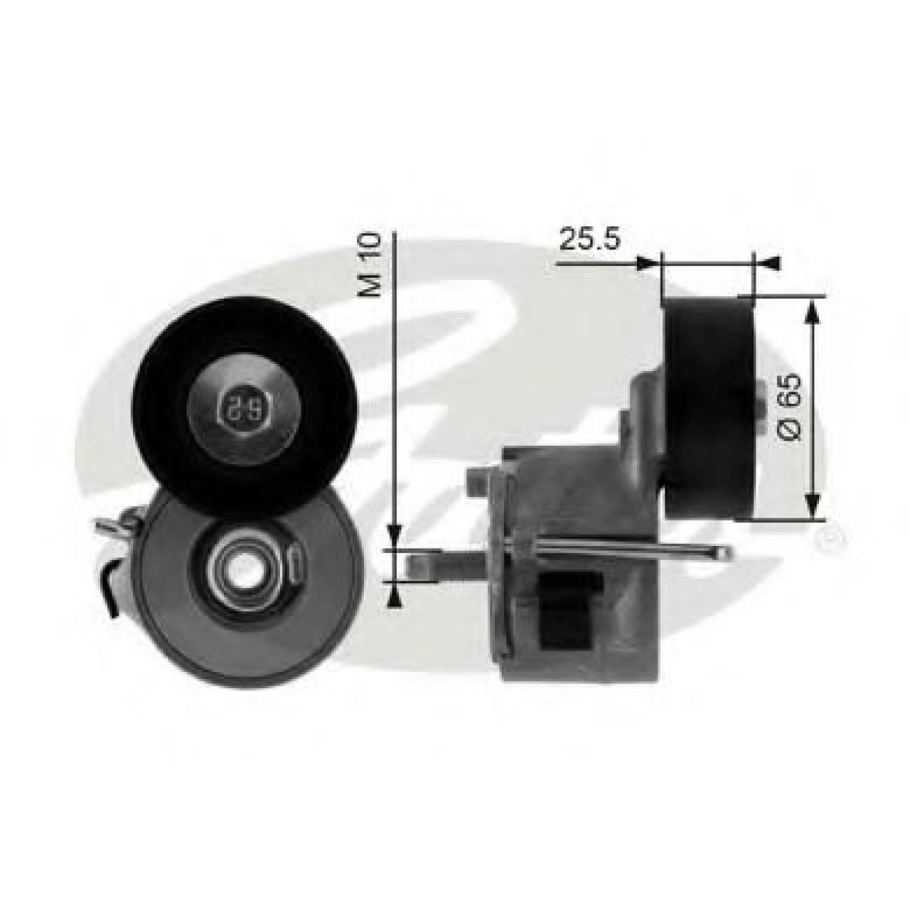 Rola intinzator,curea transmisie FIAT 500 C (312) (2009 - 2016) GATES T39014 piesa NOUA