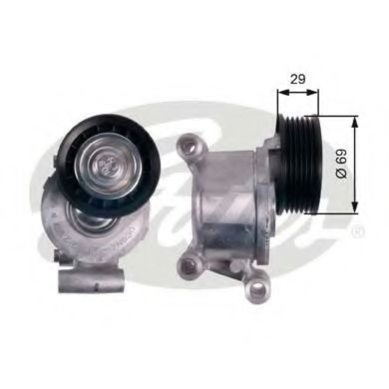 Rola intinzator,curea transmisie FORD C-MAX (DM2) (2007 - 2016) GATES T38318 piesa NOUA