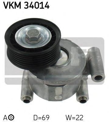 Rola intinzator,curea transmisie FORD FOCUS II (DA) (2004 - 2012) SKF VKM 34014 piesa NOUA