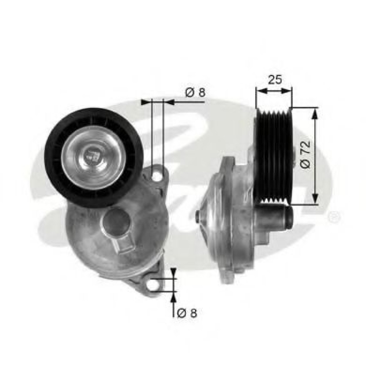 Rola intinzator,curea transmisie FORD MONDEO II (BAP) (1996 - 2000) GATES T38188 piesa NOUA