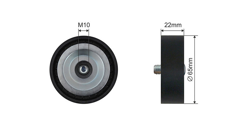 ROLA INTINZATOR CUREA TRANSMISIE, HYUNDAI ACCENT III, I10, I30; KIA CARENS III, CARENS IV, CEE'D, CEE'D SW, CERATO, OPTIMA, PICANTO, PRO CEE'D, PRO CEED, RIO II, RIO III, SOUL 1.1D-1.7D 03.05-