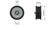 ROLA INTINZATOR CUREA TRANSMISIE, HYUNDAI ACCENT I...