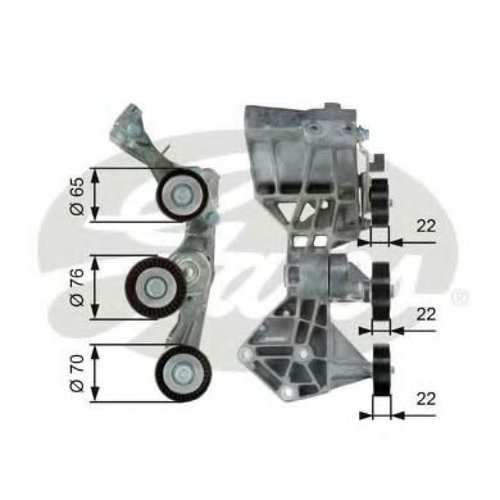 Rola intinzator,curea transmisie MERCEDES A-CLASS (W169) (2004 - 2012) GATES T39064 piesa NOUA