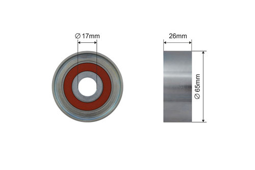 ROLA INTINZATOR CUREA TRANSMISIE, MERCEDES A (W169), B SPORTS TOURER (W245) 1.5/1.7 09.04-06.12