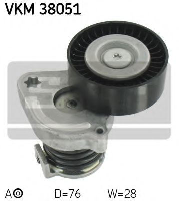 Rola intinzator,curea transmisie MERCEDES CLC-CLASS (CL203) (2008 - 2011) SKF VKM 38051 piesa NOUA