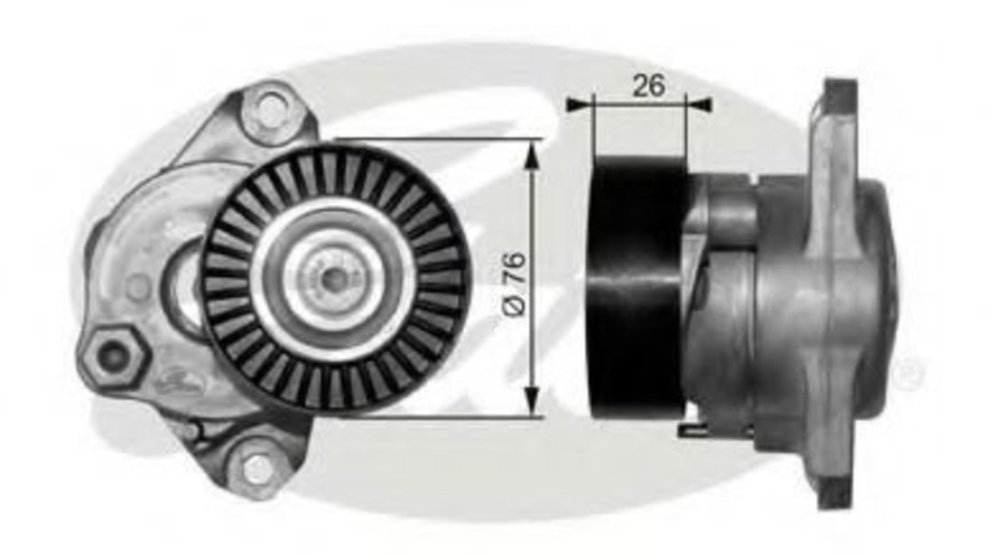 Rola intinzator,curea transmisie MERCEDES GL-CLASS (X164) (2006 - 2012) GATES T38319 piesa NOUA