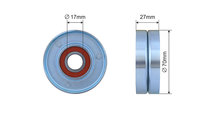 ROLA INTINZATOR CUREA TRANSMISIE, NISSAN QASHQAI I...