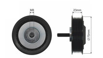 ROLA INTINZATOR CUREA TRANSMISIE, OPEL ASTRA F, CO...