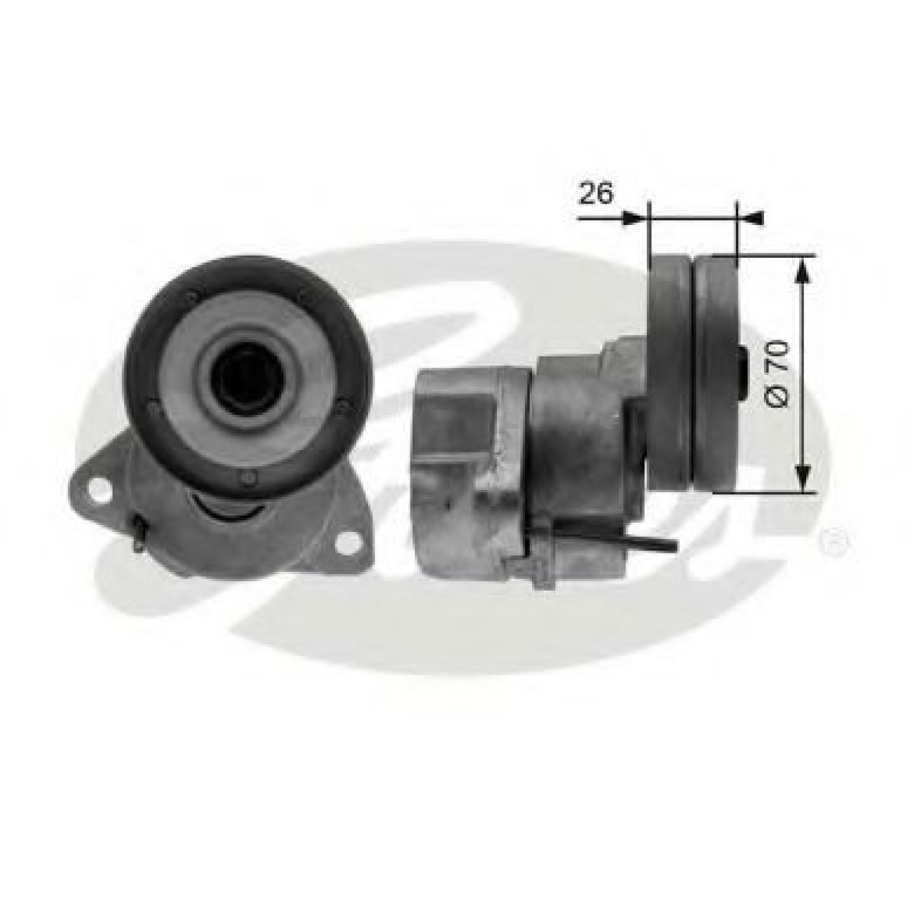 Rola intinzator,curea transmisie OPEL ASTRA F Combi (51, 52) (1991 - 1998) GATES T38154 piesa NOUA