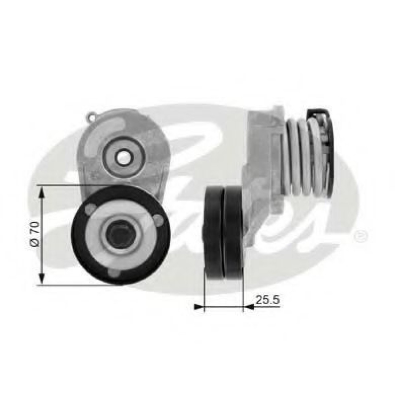 Rola intinzator,curea transmisie OPEL ASTRA G Combi (F35) (1998 - 2009) GATES T38432 piesa NOUA