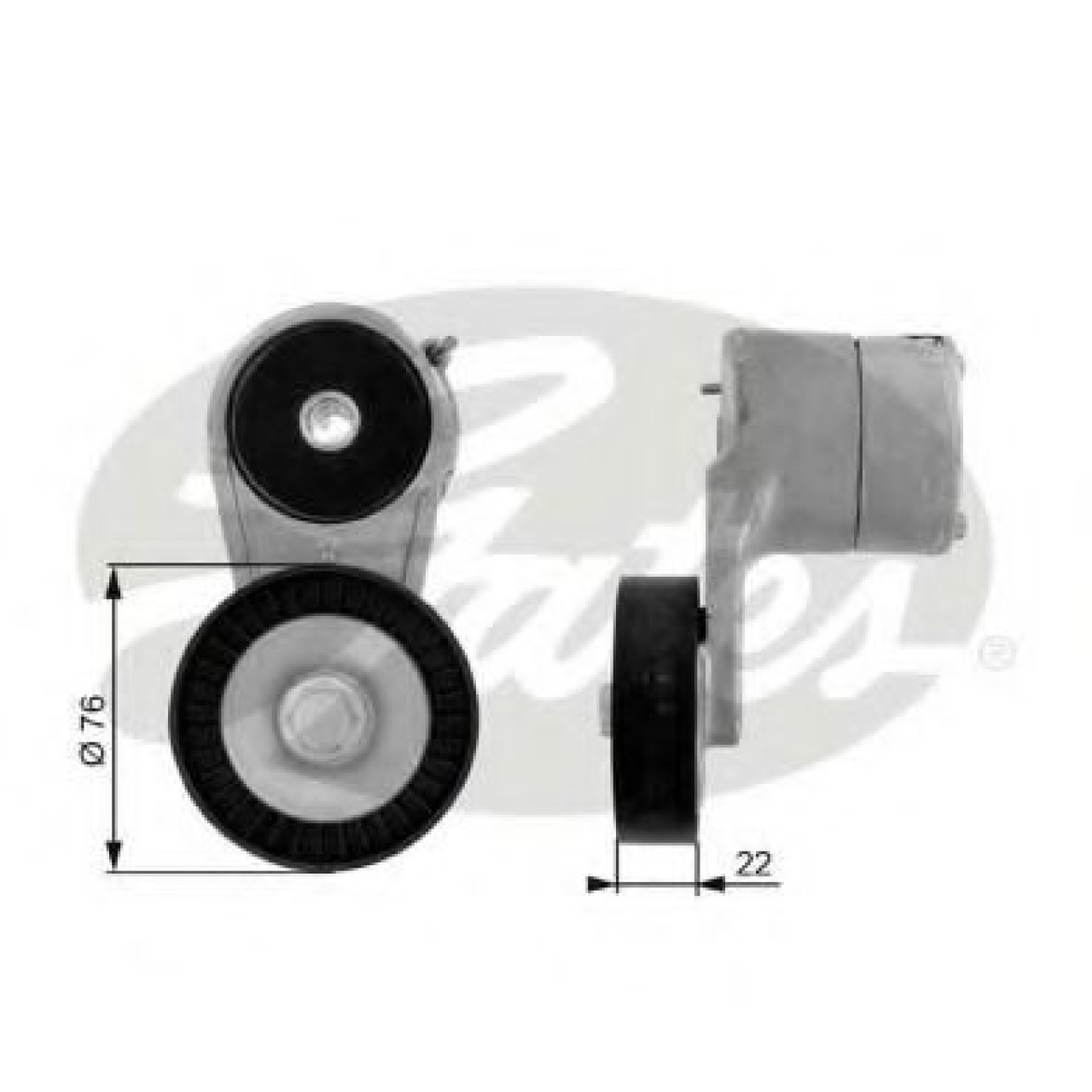 Rola intinzator,curea transmisie OPEL ASTRA H GTC (L08) (2005 - 2016) GATES T38212 piesa NOUA