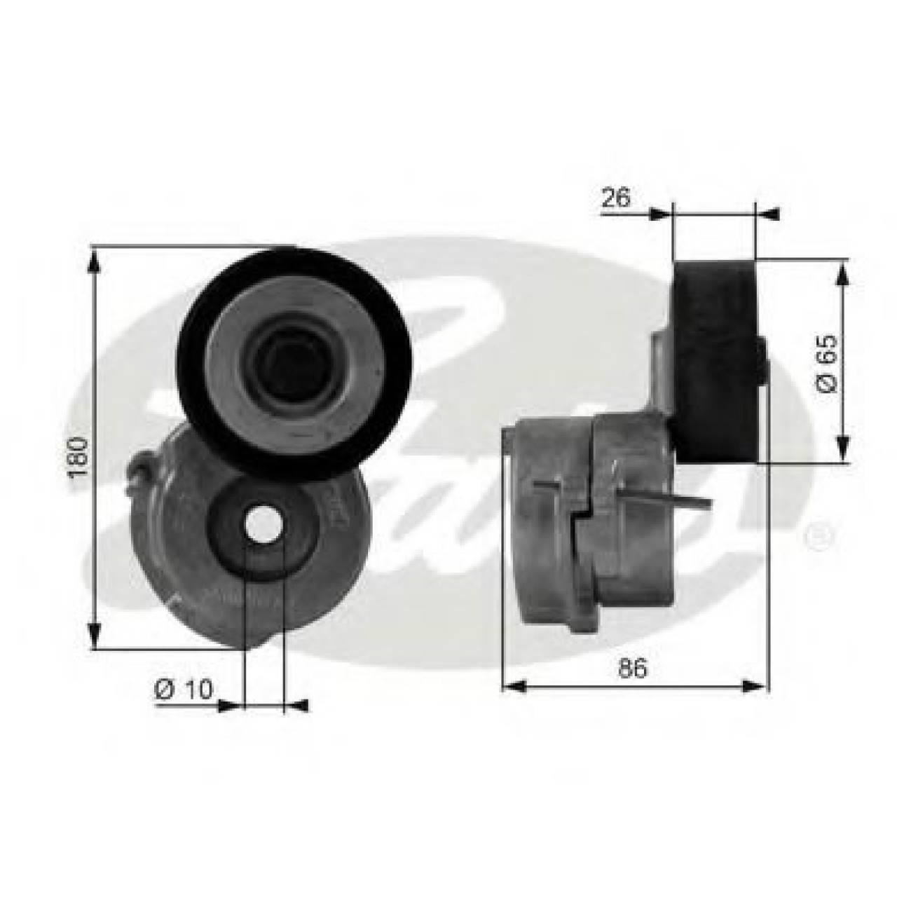 Rola intinzator,curea transmisie OPEL ASTRA H (L48) (2004 - 2016) GATES T38440 piesa NOUA