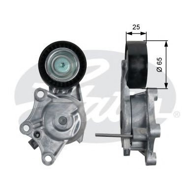 Rola intinzator,curea transmisie PEUGEOT 2008 (2013 - 2016) GATES T39187 piesa NOUA