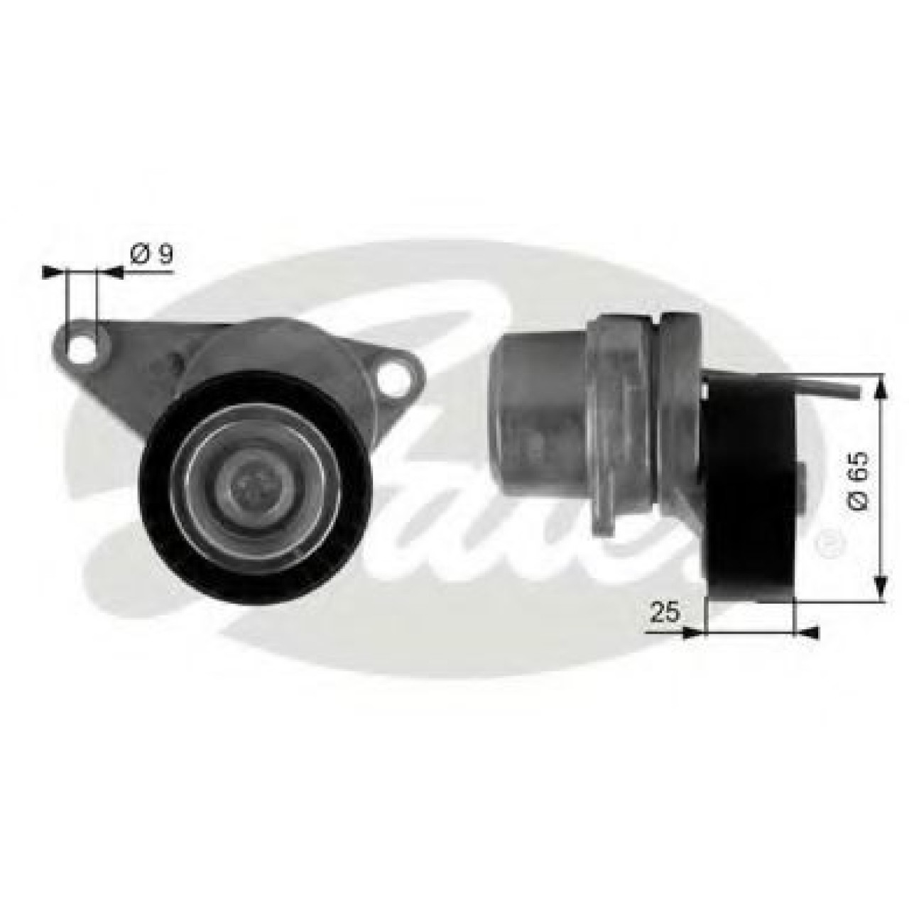 Rola intinzator,curea transmisie PEUGEOT 307 (3A/C) (2000 - 2016) GATES T38313 piesa NOUA