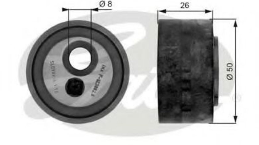 Rola intinzator,curea transmisie PEUGEOT 406 (8B) (1995 - 2005) GATES T36067 piesa NOUA