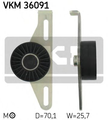 Rola intinzator,curea transmisie RENAULT SYMBOL II (LU1/2) (2008 - 2013) SKF VKM 36091 piesa NOUA