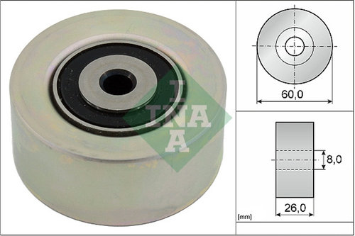 Rola Intinzator,curea Transmisie; Rola Ghidare/conducere, Curea Transmisie Ina Citroën 531 0550 10