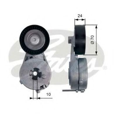 Rola intinzator,curea transmisie SEAT EXEO (3R2) (2008 - 2016) GATES T39122 piesa NOUA