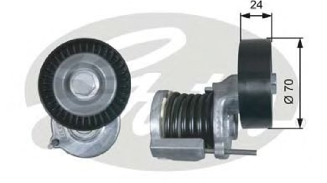 Rola intinzator,curea transmisie SKODA YETI (5L) (2009 - 2016) GATES T38427 piesa NOUA