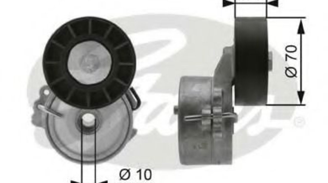 Rola intinzator,curea transmisie SUZUKI GRAND VITARA I (FT) (1998 - 2005) GATES T38392 piesa NOUA