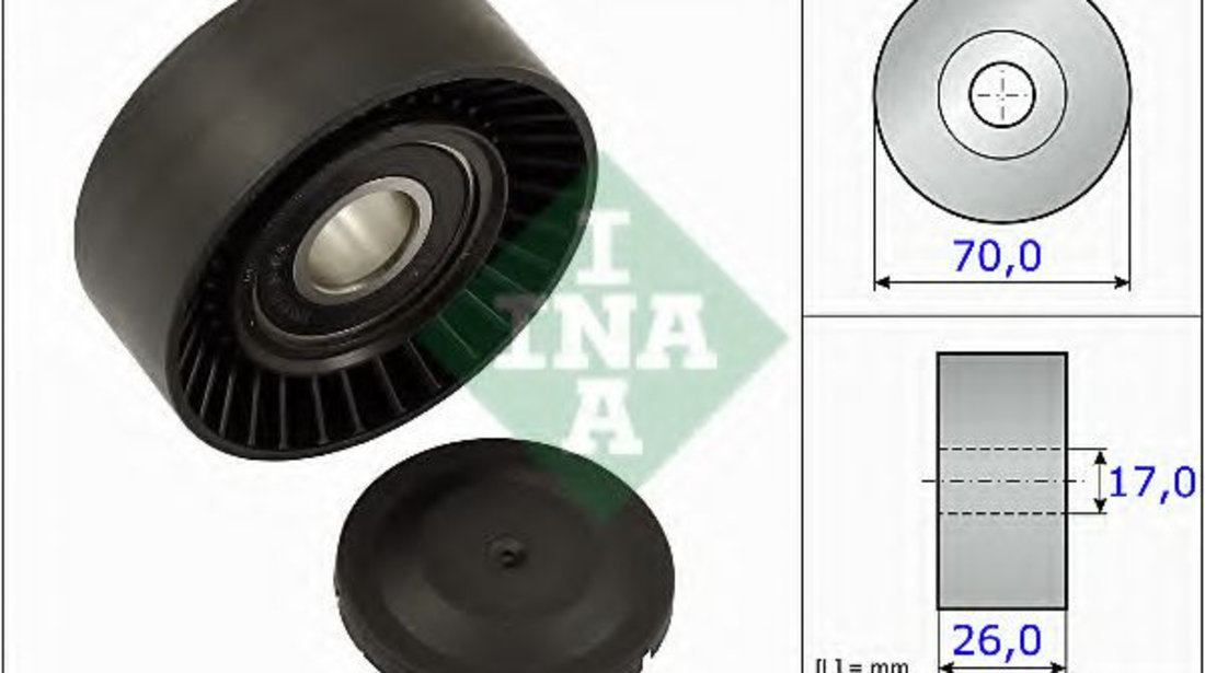 Rola intinzator,curea transmisie TOYOTA AVENSIS Limuzina (T25) (2003 - 2008) INA 531 0891 10 piesa NOUA