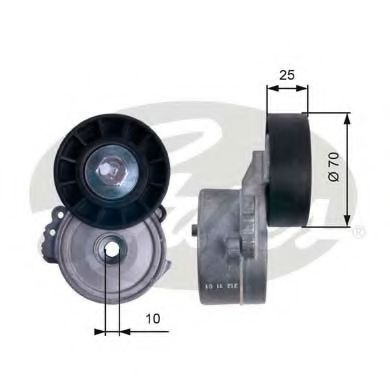 Rola intinzator,curea transmisie VOLVO V50 (MW) (2004 - 2016) GATES T38477 piesa NOUA