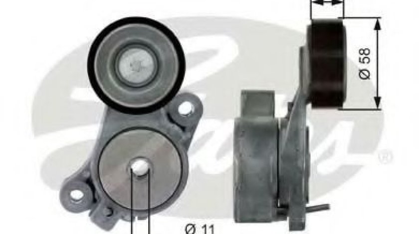 Rola intinzator,curea transmisie VW CC (358) (2011 - 2016) GATES T39040 piesa NOUA