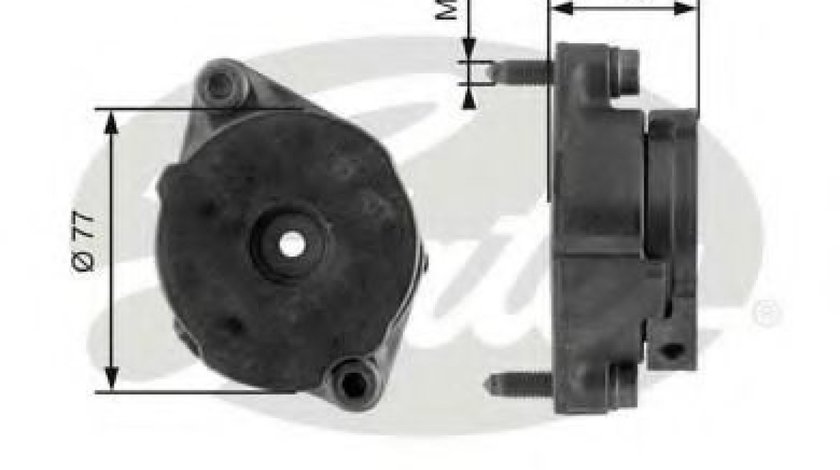 Rola intinzator,curea transmisie VW GOLF III (1H1) (1991 - 1998) GATES T38345 piesa NOUA