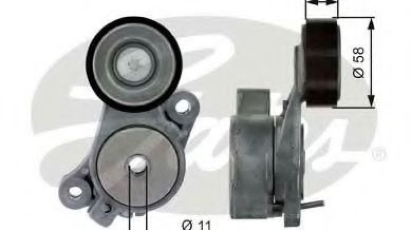 Rola intinzator,curea transmisie VW JETTA IV (162, 163) (2010 - 2016) GATES T39040 piesa NOUA