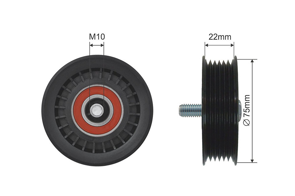 ROLA INTINZATOR CUREA TRANSMISIE, VW LT II 28-46 1996-2004 2.8 TDI