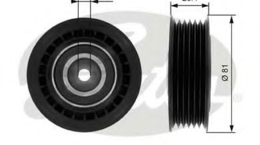 Rola intinzator,curea transmisie VW LT II bus (2DB, 2DE, 2DK) (1996 - 2006) GATES T36000 piesa NOUA