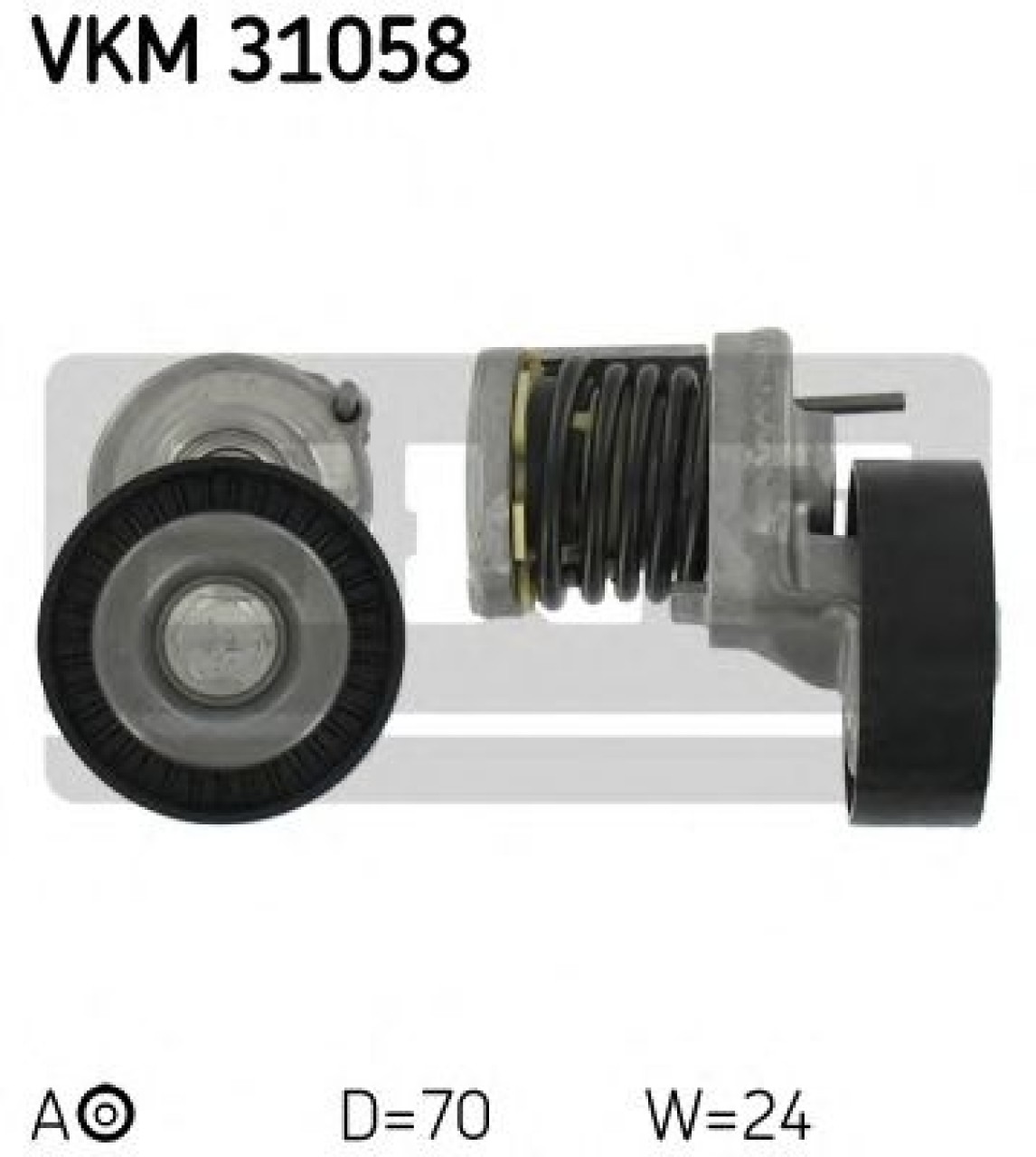 Rola intinzator,curea transmisie VW MULTIVAN V (7HM, 7HN, 7HF, 7EF, 7EM, 7EN) (2003 - 2015) SKF VKM 31058 piesa NOUA