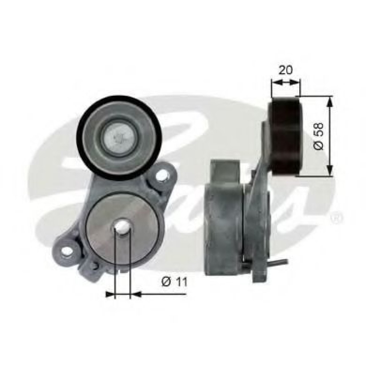 Rola intinzator,curea transmisie VW TIGUAN (5N) (2007 - 2016) GATES T39040 piesa NOUA