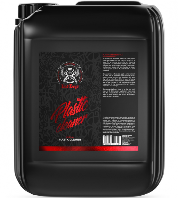 RR Customs Bad Boys Plastic Cleaner Cola Solutie Curatat Plastic Interior Auto Cola 5L BB1740