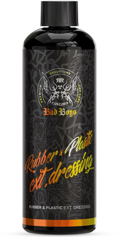 RR Customs Bad Boys Rubber &amp; Plastic Exterior Dressing Solutie Intretinere Plastic / Cauciuc Auto 500ML bb7005