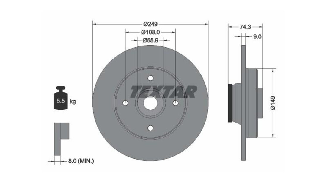 Rulment butuc roata Citroen BERLINGO (B9) 2008-2016 #2 050436B