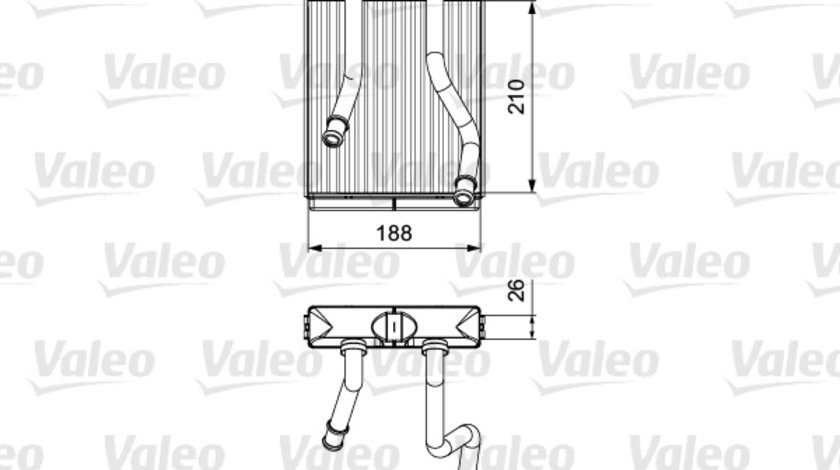 Schimbator caldura, incalzire habitaclu (811532 VALEO) AUDI,PORSCHE,VW