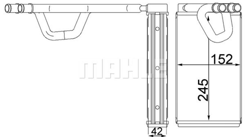 Schimbator caldura, incalzire habitaclu (AH232000S BEH MAH) NISSAN