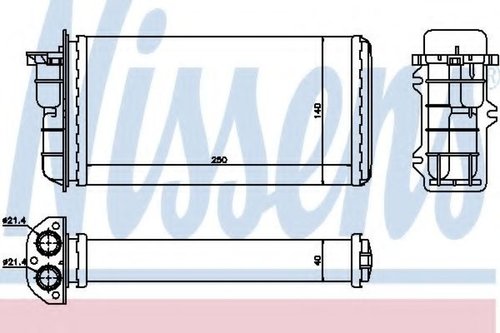 Schimbator caldura, incalzire habitaclu ALFA ROMEO 145 (930) (1994 - 2001) NISSENS 71441 piesa NOUA