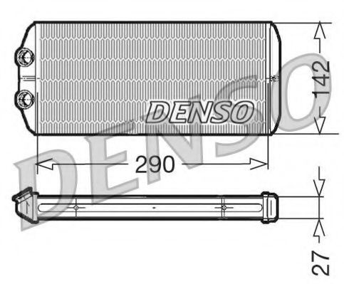 Schimbator caldura, incalzire habitaclu CITROEN C4 Picasso I (UD) (2007 - 2013) DENSO DRR07005 piesa NOUA