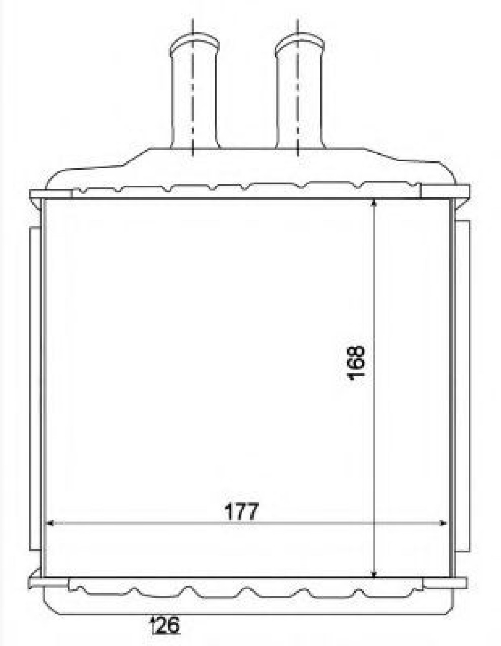 Schimbator caldura, incalzire habitaclu DAEWOO NUBIRA Limuzina (KLAN) (2003 - 2016) NRF 54270 piesa NOUA